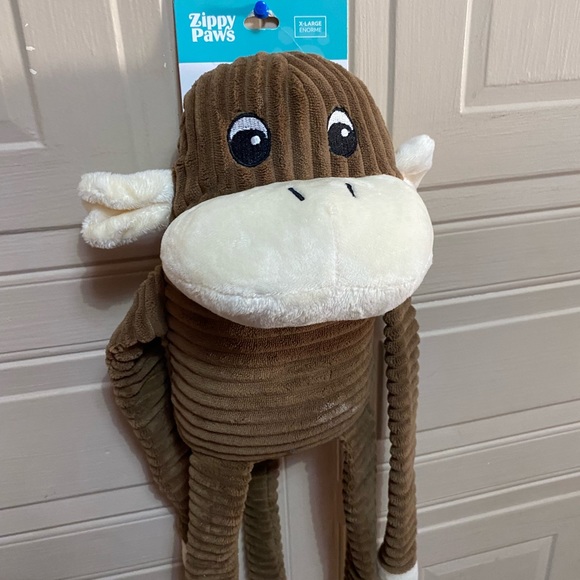 Zippy Paws Monkey With Squeaker 17" - Picture 1 of 6
